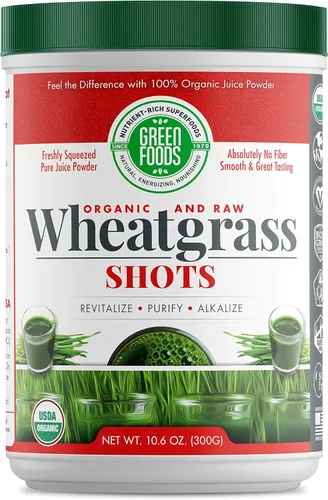 Miniatura 2 de Green Foods Shots de hierba de trigo, 5.3 onzas, certificado orgánico, kosher, vegano, sin OMG, crudo, sin gluten, cultivado