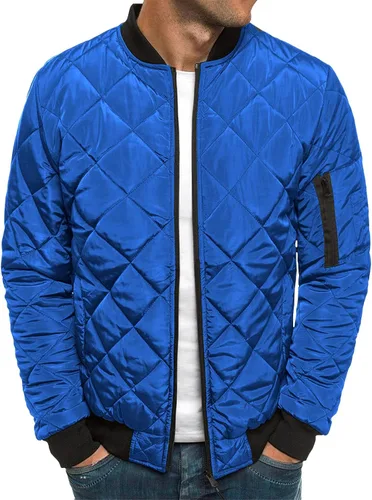 Miniatura 7 de Chaqueta bomber de invierno para hombre, abrigo grueso y cálido de algodón acolchado de béisbol