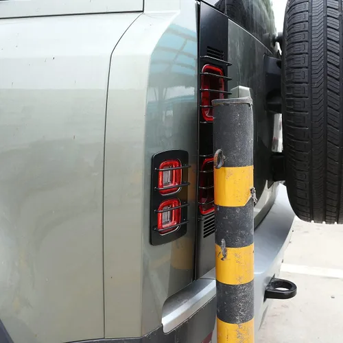 Miniatura 5 de Para Land Rover Defender 2020-2021, pantalla de lámpara trasera de metal, luz indicadora de freno, lámpara de marcha atrás, accesorios de cubierta