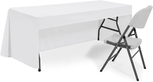Miniatura 12 de ABCCANOPY Mantel rectangular de 6 pies para mesas rectangulares, de poliéster, lavable, para banquetes, bufé, fiestas, vacaciones, cenas, bodas