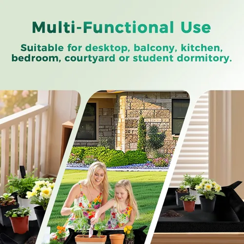 Miniatura 6 de Tapete grande de trasplante de plantas, tapete grueso impermeable para macetas, tapete de jardinería para suculentas, tapete portátil