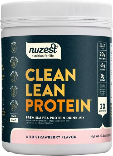 Miniatura 17 de Nuzest - Polvo de proteína de guisante - Proteína limpia y magra, proteína vegana premium a base de plantas, sin lácteos, sin gluten, sin OMG