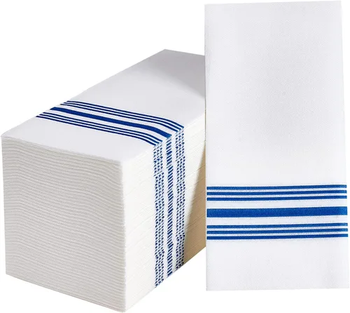 Vplus Paquete de 150 toallas de baño desechables para invitados, servilletas decorativas de baño, suaves y absorbentes, toallas de mano de papel