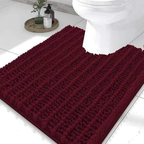 Miniatura 347 de Smiry Alfombras de Baño 24x16 pulgadas, Alfombras de Baño de Chenilla Extra Suaves y Absorbentes, Respaldo de Goma Antideslizante, Lavable a Máquina