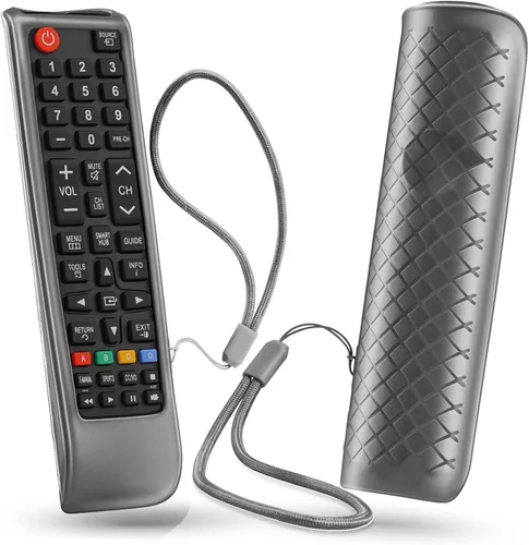 Miniatura 9 de Funda para control remoto Samsung TV, funda para control remoto Samsung para Smart TV, funda de silicona de repuesto universal con cordón que brilla