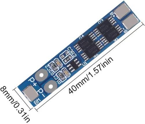 Miniatura 3 de ACEIRMC 2S 7.4V 8.4V 8A 18650 Cargador PCB BMS Placa de protección para batería de litio de iones de litio (8 piezas)