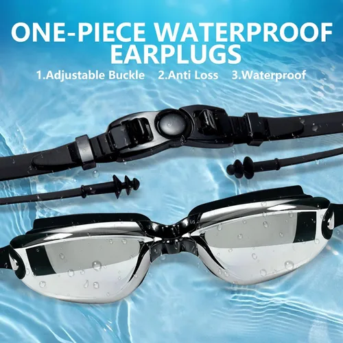Miniatura 3 de Gafas de natación miopes, gafas de natación miopes, a prueba de fugas, antivaho para adultos, hombres, mujeres y jóvenes