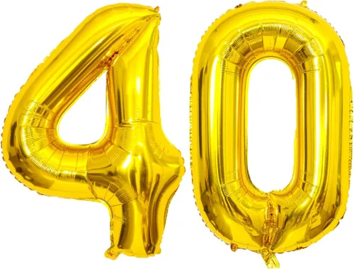 Miniatura 21 de Globo dorado grande de 40 pulgadas con letras del alfabeto de Mylar de aluminio de helio, globos de número grande para cumpleaños, aniversario
