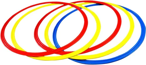 Anillos de entrenamiento de agilidad, resistentes, prácticos, multiusos, portátil, para deportistas, niños, fútbol, bádminton, deportes, 11.8 in, 5