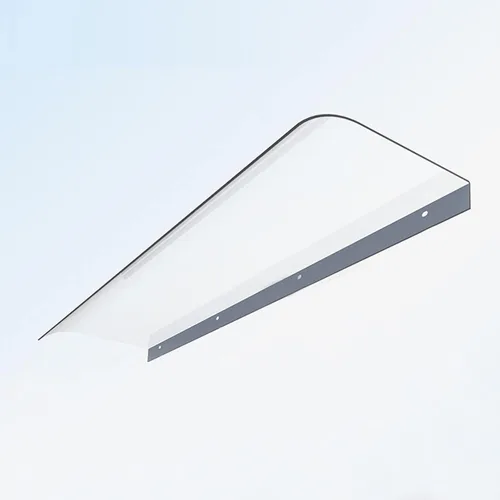 Toldo de protección UV para la lluvia, nieve, luz solar, para puerta delantera, toldo invisible para ventana de puerta, lámina de policarbonato
