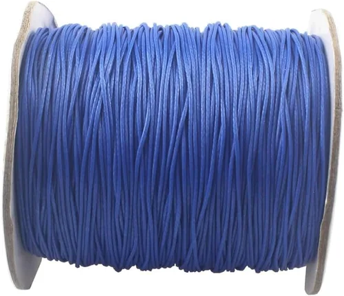 Miniatura 11 de Cordón de poliéster encerado para hacer joyas, cuerda encerada con carrete para hilo de bricolaje (rojo, 0.020 in (150 yardas))