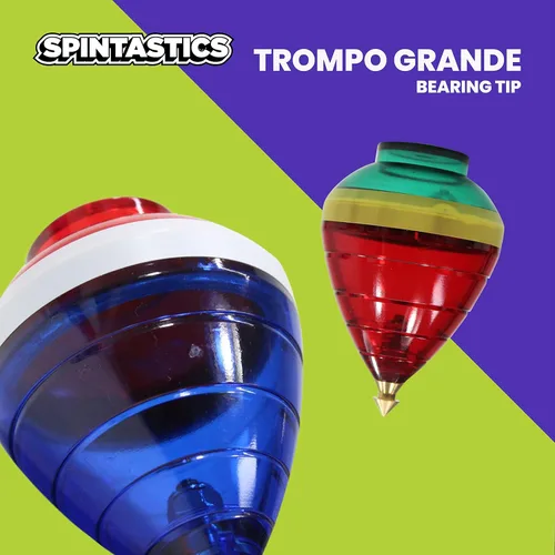 Miniatura 8 de Spintastics Trompo - Punta de rodamiento (rojo y verde)
