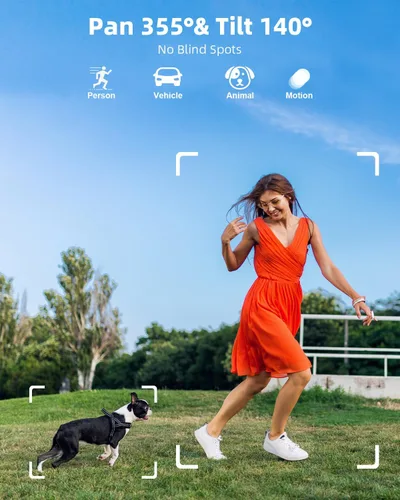 Miniatura 7 de Cámaras de seguridad solares inalámbricas para exteriores, sistema de cámara de seguridad para el hogar con batería FHD de 4 MP con monitor de 10