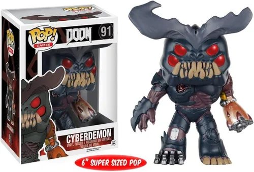 Miniatura 2 de Muñeco de acción Funko POP Juegos: Doom, Cyberdemon, 6 pulgadas