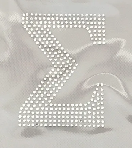 Miniatura 6 de Letras griegas, 4 pulgadas de alto, diamantes de imitación, transferencia termoadhesiva (alfa)