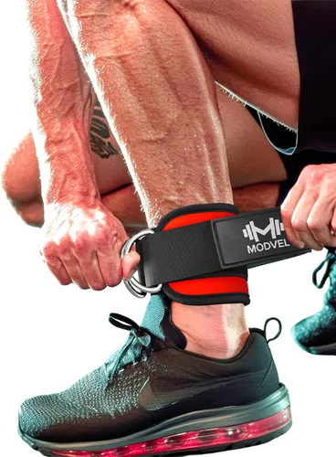Miniatura 26 de Modvel Gym Ankle Strap for Cable Machines – Glute & Leg Kickback Ankle Straps for Gym Workouts – Adjustable, Padded Support for Strength Training