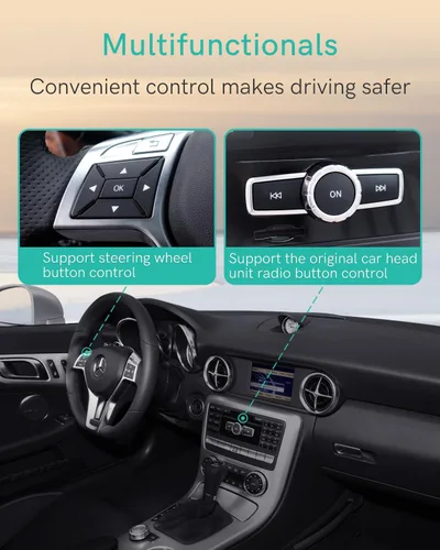 Miniatura 3 de Adaptador de audio Bluetooth para Mercedes-Benz 2008-2012 con puerto AMI, transmisor Bluetooth con sonido aptX-HD y cable AMI