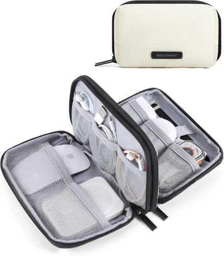 Miniatura 8 de BAGSMART Organizador de artículos electrónicos, estuche de viaje, cable de cargador de cable, bolsa organizadora de tecnología para accesorios