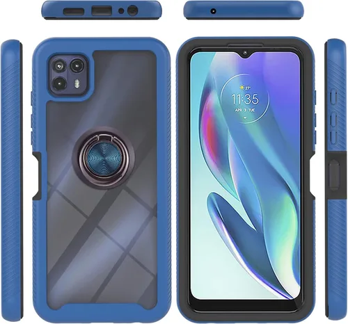Miniatura 80 de Funda compatible con Xiaomi Poco M5s 4G, compatible con Redmi Note 10 4G / Note 10S 4G / Note 11 SE (India), funda para teléfono 3 en 1, color azul