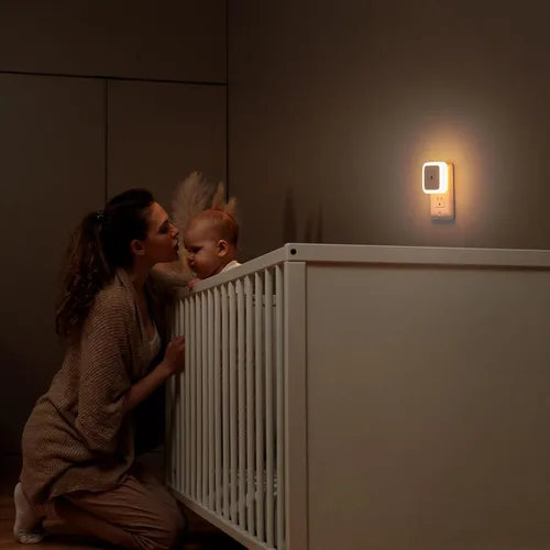 Miniatura 8 de Sujeet Luz Nocturna, Set de 8 Luces Nocturnas Enchufables en la Pared, Luz Nocturna Enchufable, Lámpara LED de Atardecer al Amanecer (Blanco Cálido)