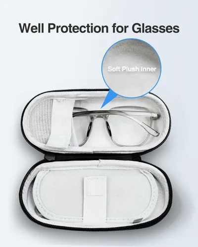 Miniatura 3 de Luxtude Estuche para Lentes de Contacto, Lindo Estuche para Gafas y Lentes de Contacto 2 en 1, Espejo Incorporado y Pinza y Botella de Solución