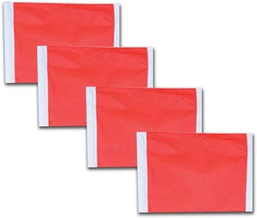 CHAMPRO Banderas de esquina de repuesto para campo de fútbol, juego de 4, color naranja