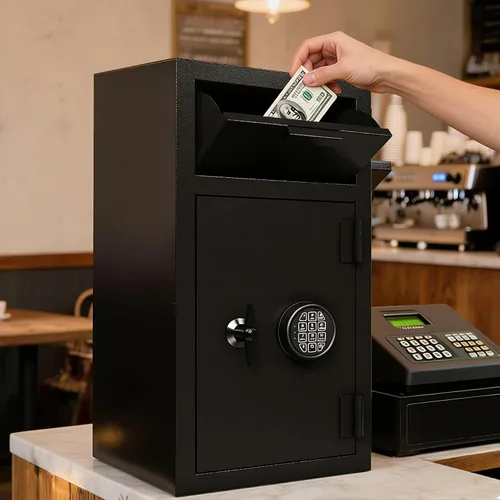 Miniatura 2 de BUTISOW Caja Fuerte Comercial de 4 PIES CÚBICOS con Apertura Frontal a Prueba de Fuego e Impermeable, Caja Fuerte para Dinero con Anti-Pesca y Bolsa