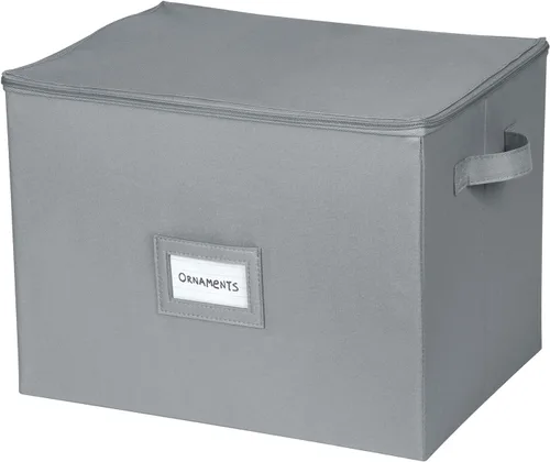 Miniatura 4 de Caja de almacenamiento para adornos de Navidad, grandes contenedores de almacenamiento de decoración navideña que almacenan hasta 128 adornos de 3