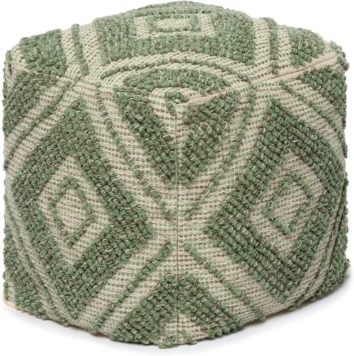 Miniatura 12 de REDEARTH · Puf acolchado otomano con relleno texturizado, cubo de almacenamiento, puf de asa, reposapiés para sala de estar, dormitorio, guardería