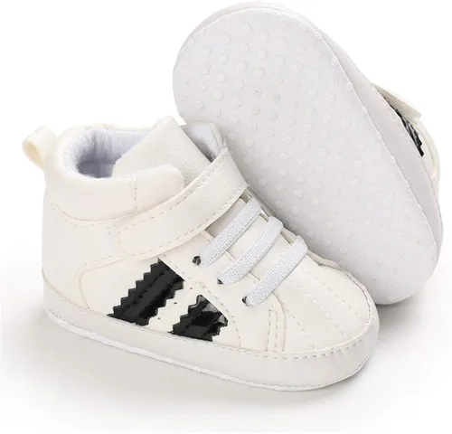 KaKaKiKi - Tenis de lona para bebé, infante, niños, tenis con suela de goma antideslizante, tenis de caramelo caminantes, primerizos, precaminando,