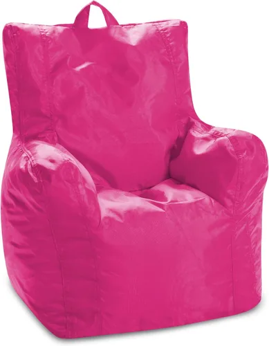 Miniatura 188 de Posh Beanbags - Sillón puff grande, 38 pulgadas, color azul rey sólido Nylon suave - Azul real