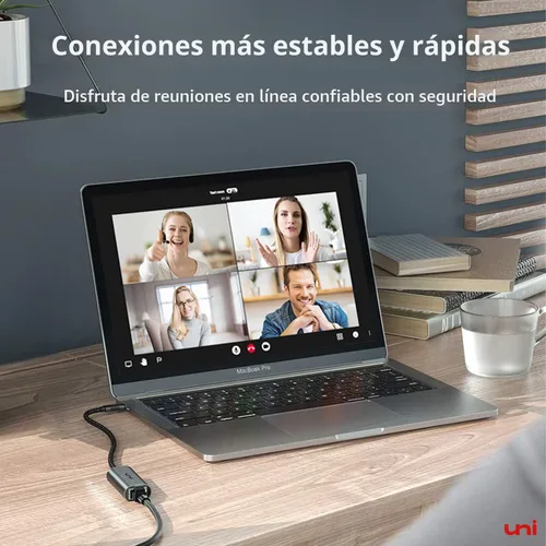 Miniatura 4 de uni - Adaptador USB C a Ethernet Gris