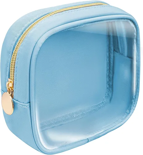 Miniatura 13 de KOTORA Bolsa de maquillaje transparente, bolsa de cosméticos, pequeña bolsa pequeña, bolsa de aseo aprobada por la TSA, bolsas de aseo