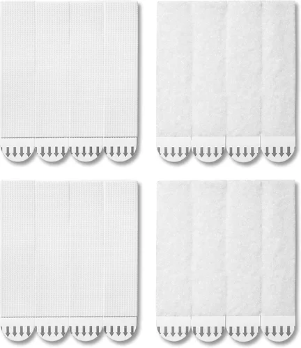 Miniatura 12 de MOVELYST 180 pares (360 tiras) tiras grandes para colgar cuadros, resistentes, cinta de gancho y bucle extraíble, libre de daños, tiras adhesivas