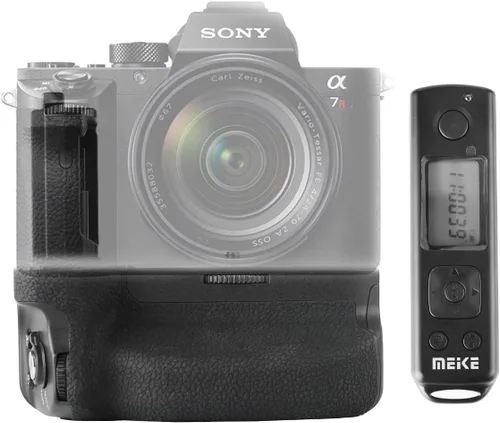 Meike MK-A7R IV Pro Professional Muti-Power mano vertical Batería Grip para Sony A7R4 A9II A7SIII con pantalla LCD Control remoto