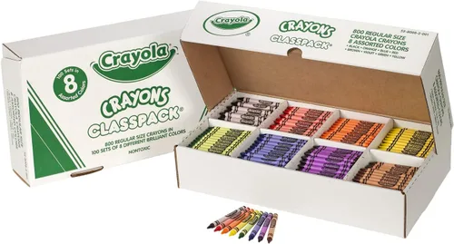 Miniatura 9 de Crayola Crayon Classpack (832 unidades), suministros escolares a granel para aulas, 13 juegos de 64 crayones, suministros de arte y manualidades