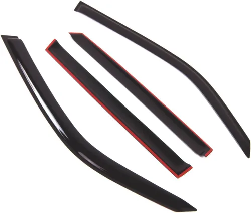 Miniatura 2 de Visor de ventana compatible con Mercedes GLK300 GLK350 2010-2016, DGWV2-728, deflector de montaje exterior, protector de lluvia, humo oscuro, juego