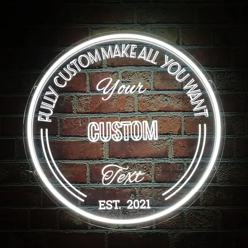 Miniatura 7 de Letrero de neón personalizado, letrero LED personalizado con nombre, decoración de pared de acrílico, para el hogar, dormitorio, boda, cumpleaños