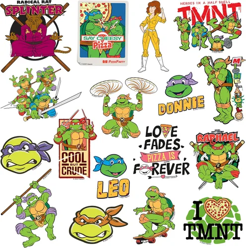 Miniatura 3 de Teenage Mutant Ninja Turtles TMNT Variety Mix 50 unidades de vinilo grandes de lujo calcomanías paquete variado – Laptop, botella de agua, álbum