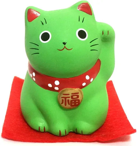 Miniatura 6 de M-RO Maneki Neko Lucky Cat Azul