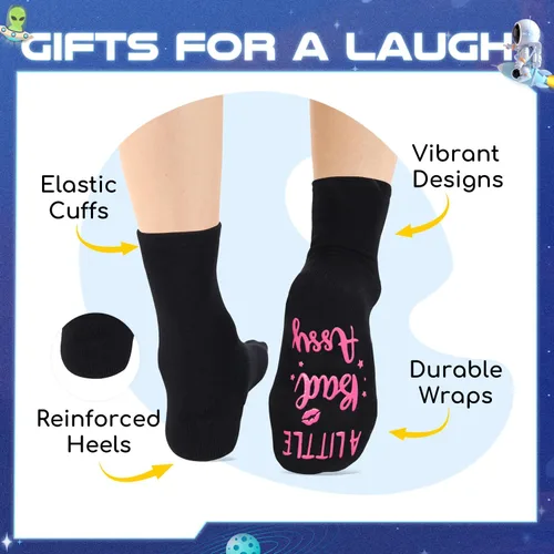 Miniatura 2 de Regalos de carreras HAPPYPOP para hombres - Regalos de lucha libre, fútbol, pesca, calcetines divertidos para él