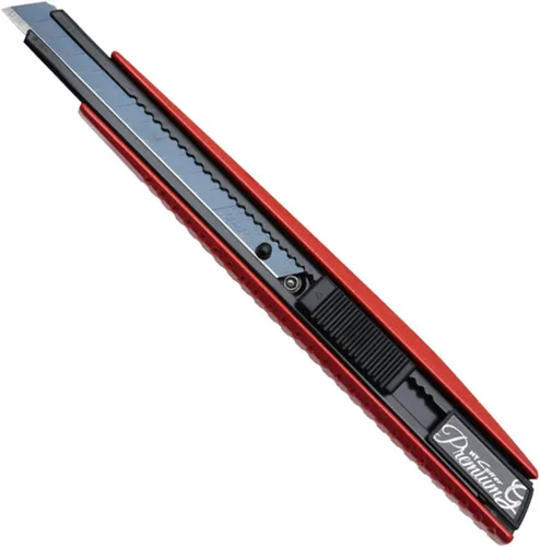 Miniatura 10 de NT Cutter - Cuchillo multiusos de agarre de aluminio fundido a presión de serie Premium Evolution PMG con bloqueo automático, hoja negra extra