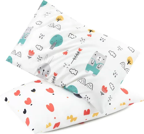 Miniatura 26 de TILLYOU Paquete de 2 fundas de almohada para niños pequeños con cierre de sobre, microfibra suave y sedosa de 13 x 18 pulgadas, fundas de almohada