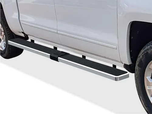 Miniatura 10 de APS Estribos de Acero Inoxidable 304 (Plata Pulida 6 pulgadas) Barras Nerf Compatibles con Chevy Silverado GMC Sierra 1500 2007-2018 y 2500 HD 3500