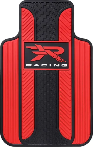 Miniatura 2 de Plasticolor 001727R04 Red R Racing Series 1 Tapetes Universales para Piso de Coche, Camión, SUV, Par Delantero