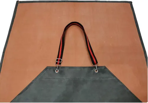 Miniatura 6 de TonLing Delantal de goma grueso, 47.2 x 33.5 pulgadas, impermeable, largo resistente a los químicos, ajustable para lavavajillas, limpieza de peces