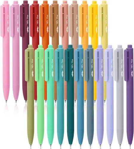 Miniatura 11 de Mr. Pen - Bolígrafos de gel retráctiles, paquete de 12, secado rápido, bolígrafos de gel de punta fina de 0.7mm, bolígrafos retráctiles, bolígrafos