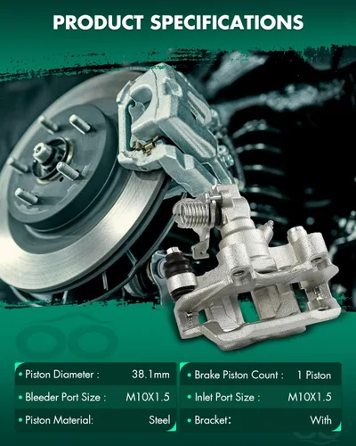 Miniatura 2 de SCITOO - Rear Right Disc Brake Caliper Assembly w/Bracket For Buick,For Oldsmobile,For Pontiac Models - For Aurora,For Bonneville,For LeSabre,For