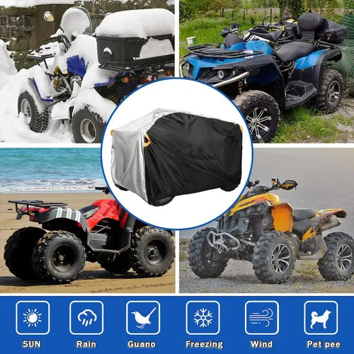 Miniatura 7 de Cubierta ATV para CFmoto CFORCE 1000 Overland 2021-2025, resistente al agua, resistente al agua, resistente al desgarro, cubierta de 4 ruedas