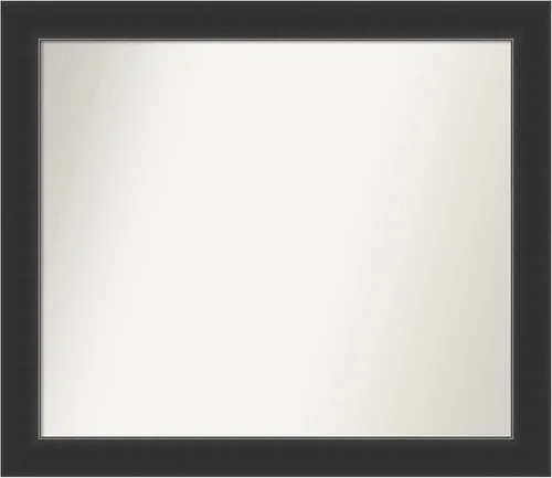 Miniatura 241 de Amanti Art Espejo personalizado, espejo de baño negro Astor, espejo de pared o espejo de tocador de baño sobre el fregadero (25 x 25 pulgadas)